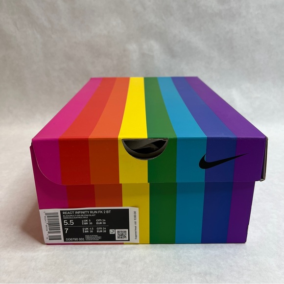 NIKE BETRUE React Infinity Run Flyknit 2 Be True - DD6790-001 - Sz M5.5/W7 - Picture 15 of 16